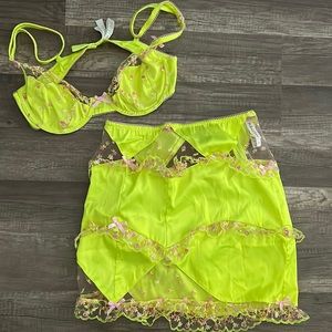 For Love & Lemons lingerie set size small